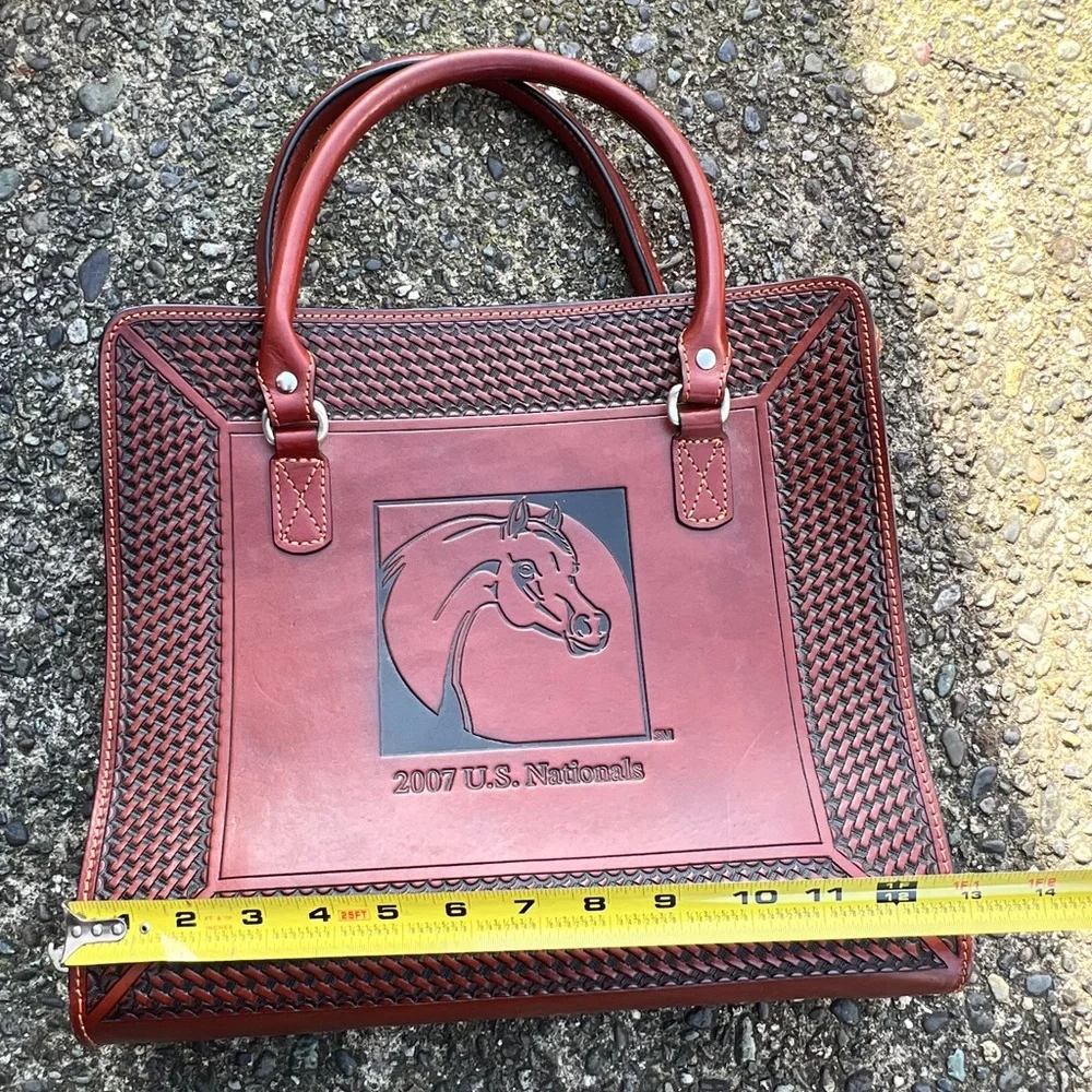 Elegant Brown Leather Briefcase